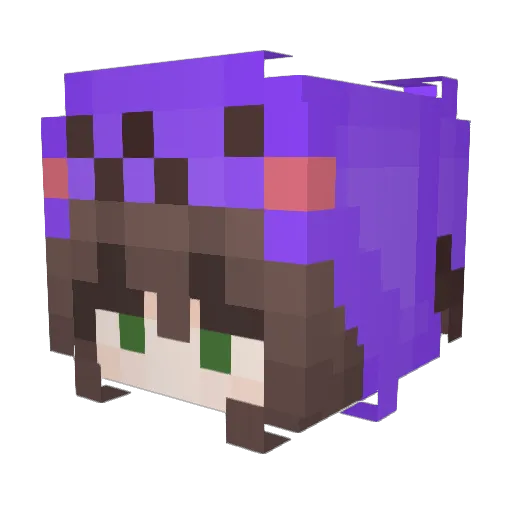 KACHA___ Minecraft avatar head, 3D render