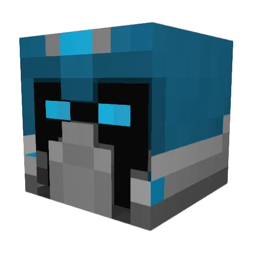 KAD1234 Minecraft avatar head, 3D render
