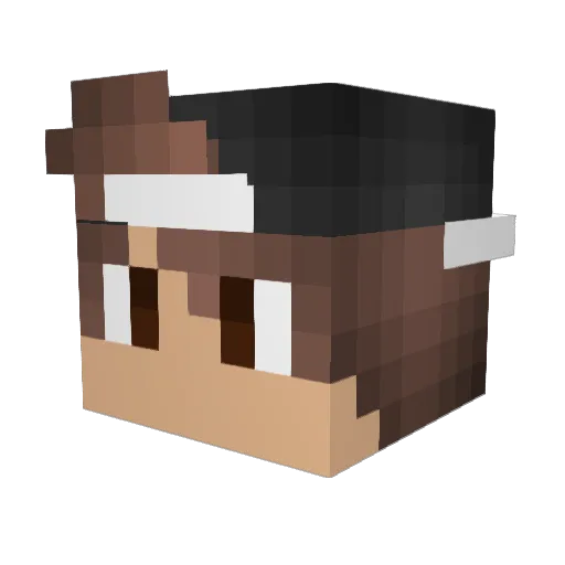 KADEN1TE Minecraft avatar head, 3D render