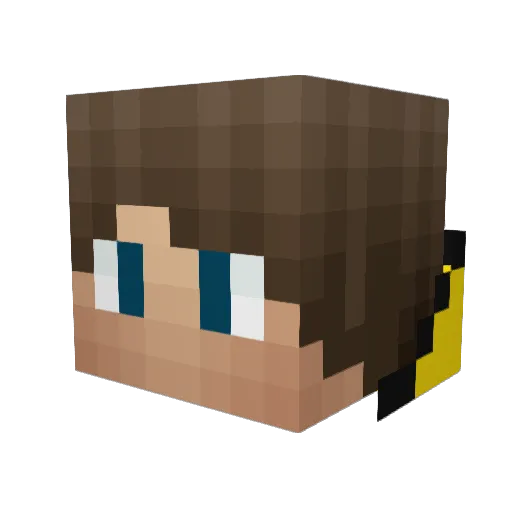 KADEN_W Minecraft avatar head, 3D render