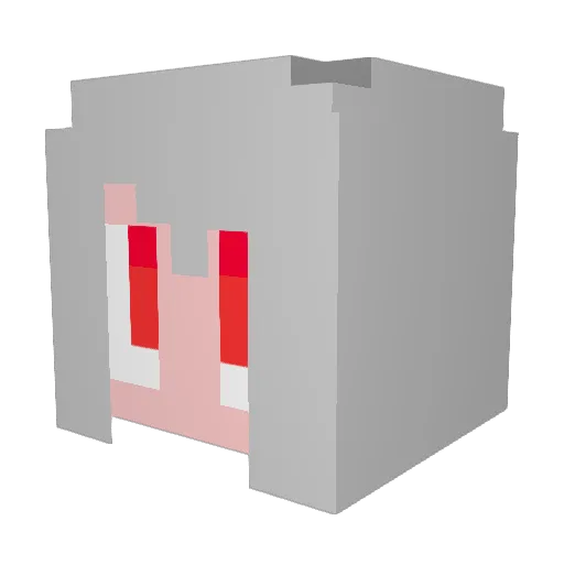 KAGAKU238 Minecraft avatar head, 3D render