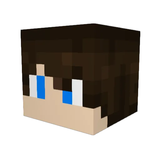 KAGI_123 Minecraft avatar head, 3D render