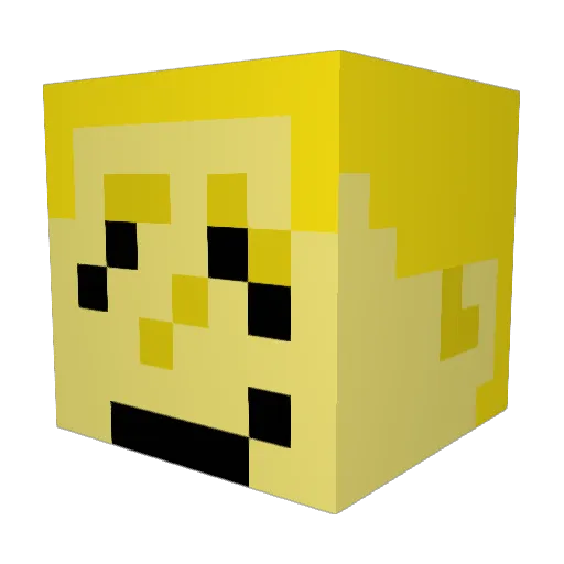 KAID2012 Minecraft avatar head, 3D render