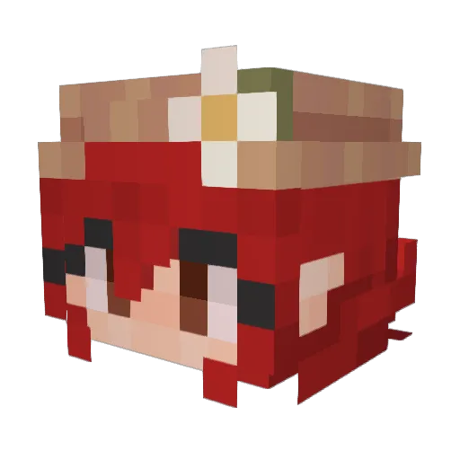 KAIJUNOKI Minecraft avatar head, 3D render