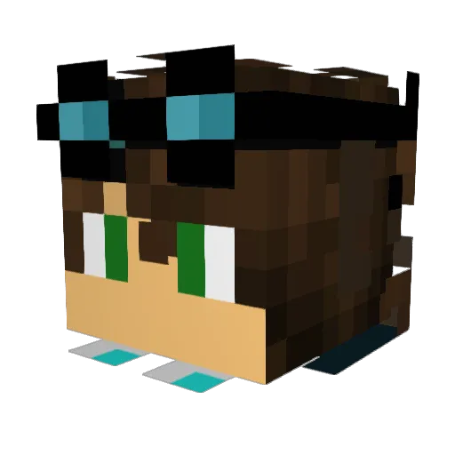 KAILEY823 Minecraft avatar head, 3D render