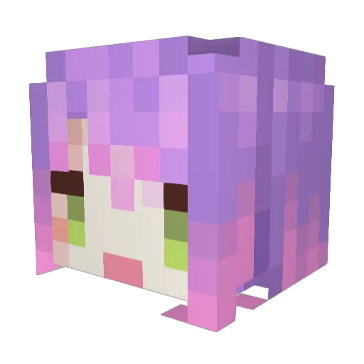 KAI_kery Minecraft avatar head, 3D render