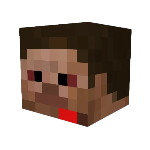 KAKAluku Minecraft avatar head, 3D render