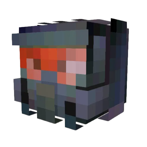 KAKO_6 Minecraft avatar head, 3D render