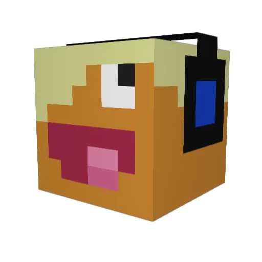 KALLEMIKAEL Minecraft avatar head, 3D render