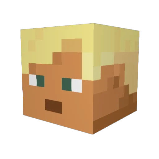 KALLILP122 Minecraft avatar head, 3D render
