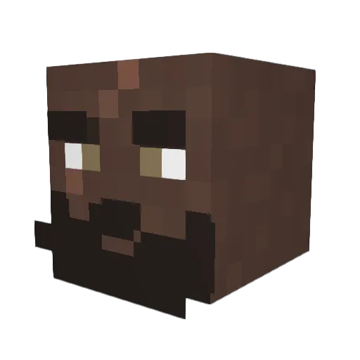 KAMBATER Minecraft avatar head, 3D render