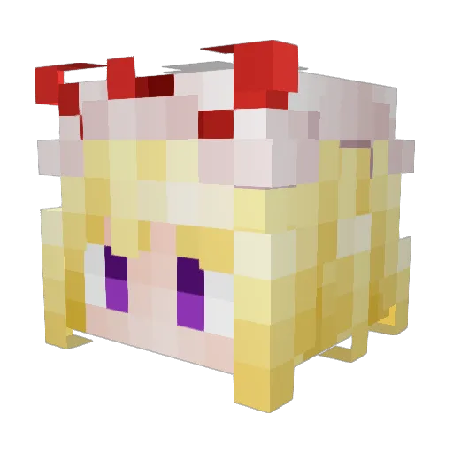 KAMEYAMA51 Minecraft avatar head, 3D render