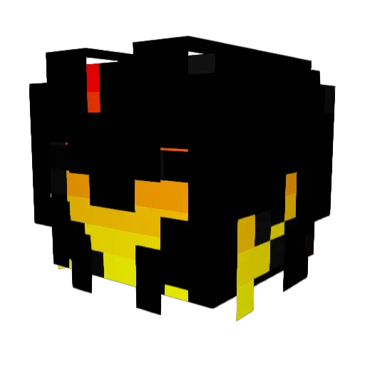 KAMIJOU_MIKOTO_ Minecraft avatar head, 3D render