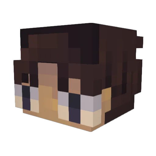 KAMINACHO Minecraft avatar head, 3D render