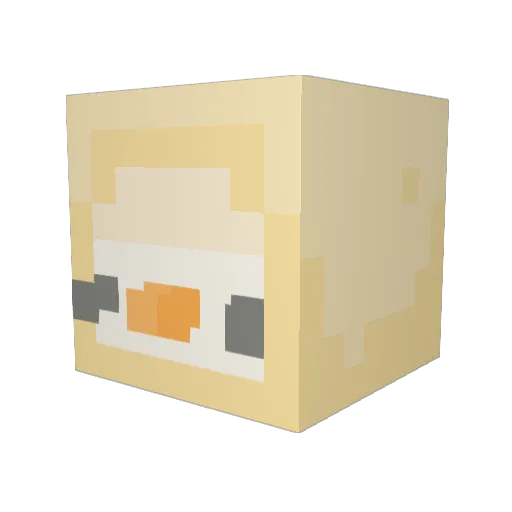 KAMJAMMM Minecraft avatar head, 3D render