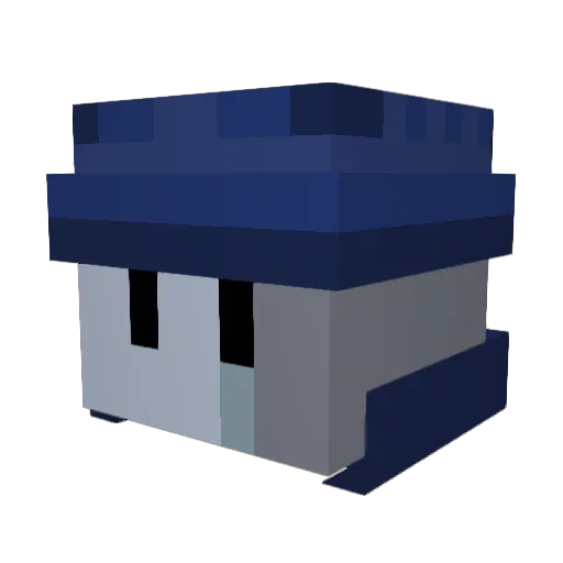 KAMOOTOON Minecraft avatar head, 3D render