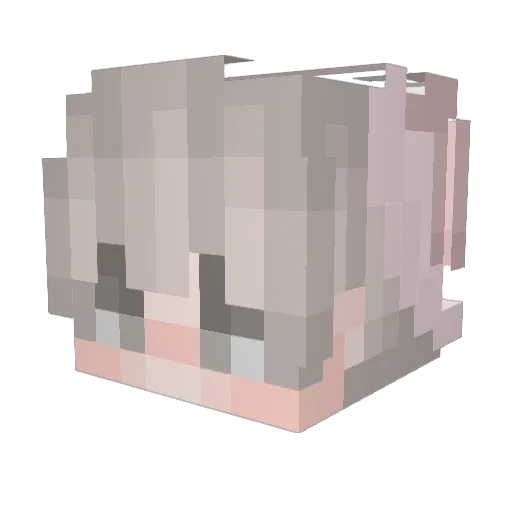 KAMRERR Minecraft avatar head, 3D render
