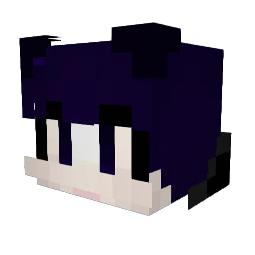 KANFGA Minecraft avatar head, 3D render