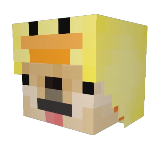 KANGAROOGANG Minecraft avatar head, 3D render