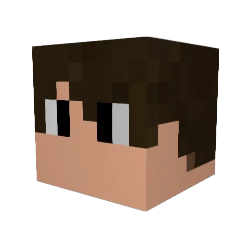 KANIKE Minecraft avatar head, 3D render