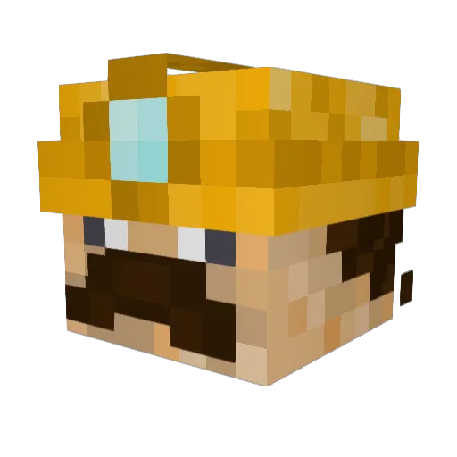 KANKUCK Minecraft avatar head, 3D render