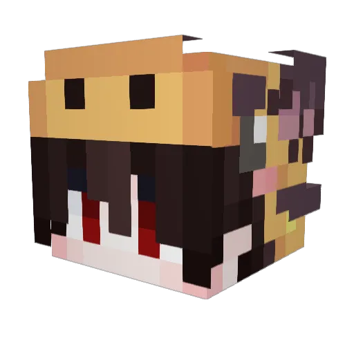 KANLIVE Minecraft avatar head, 3D render