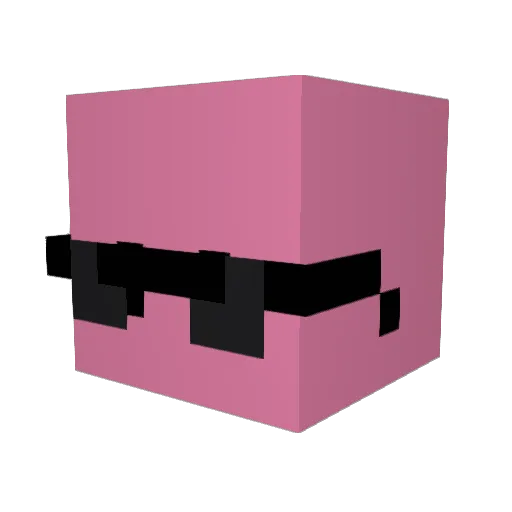 KANT0_ Minecraft avatar head, 3D render