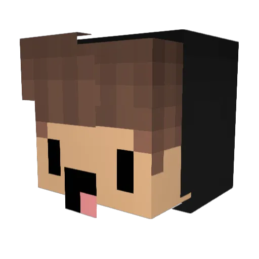 KANTOINE Minecraft avatar head, 3D render