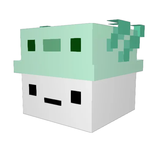 KAOYIJU Minecraft avatar head, 3D render