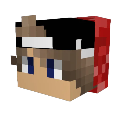 KAP2312 Minecraft avatar head, 3D render