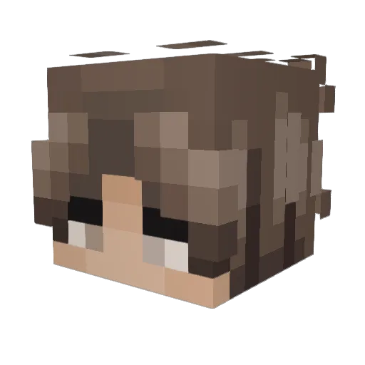 KAPEMKAOS Minecraft avatar head, 3D render