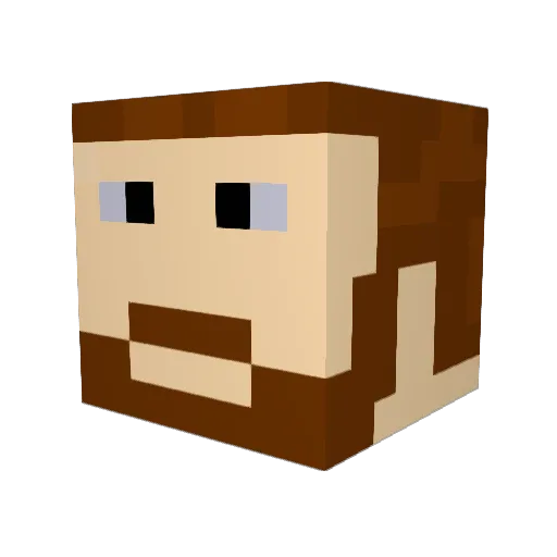 KAPITEN1119 Minecraft avatar head, 3D render