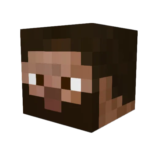 KARA00X Minecraft avatar head, 3D render