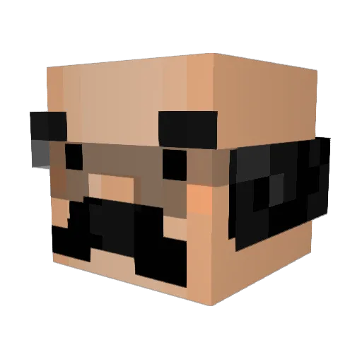 KARAM3LKA Minecraft avatar head, 3D render