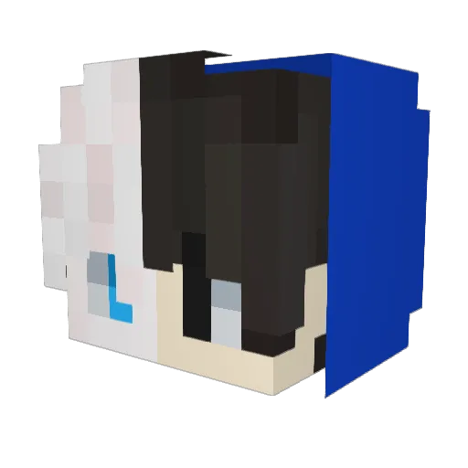 KARAN_PLAYS Minecraft avatar head, 3D render