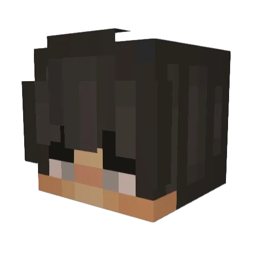 KARK07 Minecraft avatar head, 3D render