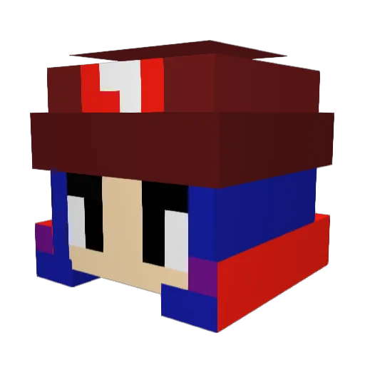 KARL227 Minecraft avatar head, 3D render