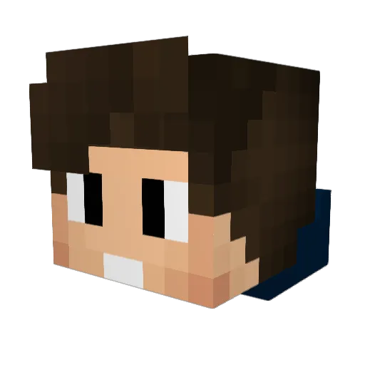 KARLDU13 Minecraft avatar head, 3D render