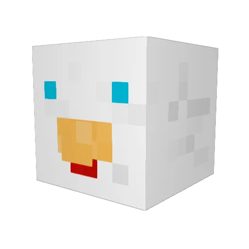 KARLOK44 Minecraft avatar head, 3D render