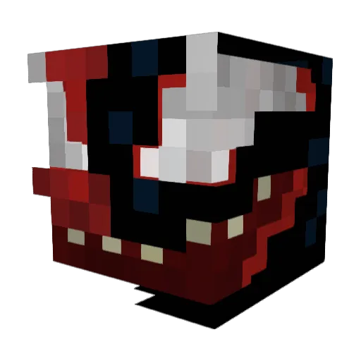 KARNAGE95 Minecraft avatar head, 3D render