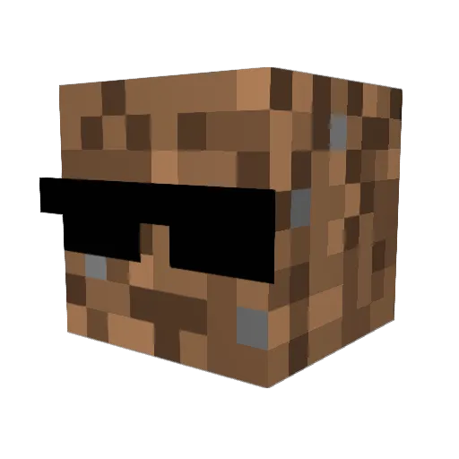 KARO_00_ Minecraft avatar head, 3D render