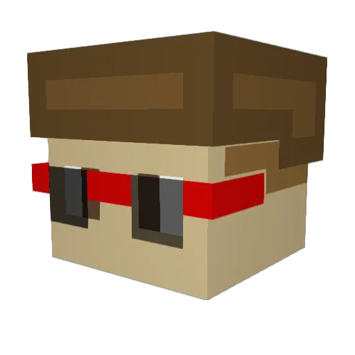 KARROT_KAKE54 Minecraft avatar head, 3D render