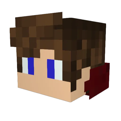 KARS_PRO Minecraft avatar head, 3D render