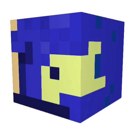 KARTIFEQ Minecraft avatar head, 3D render