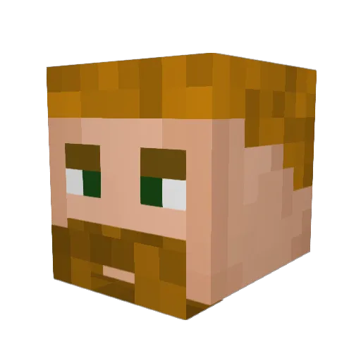 KARTO97 Minecraft avatar head, 3D render