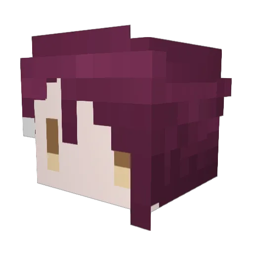 KARUi7 Minecraft avatar head, 3D render