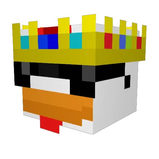 KAS2007_ Minecraft avatar head, 3D render