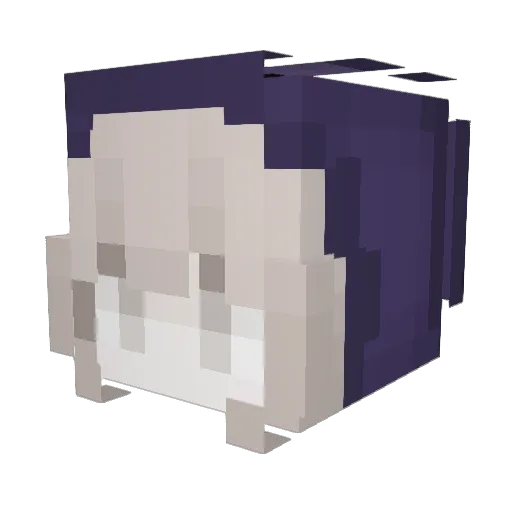 KASARI1 Minecraft avatar head, 3D render