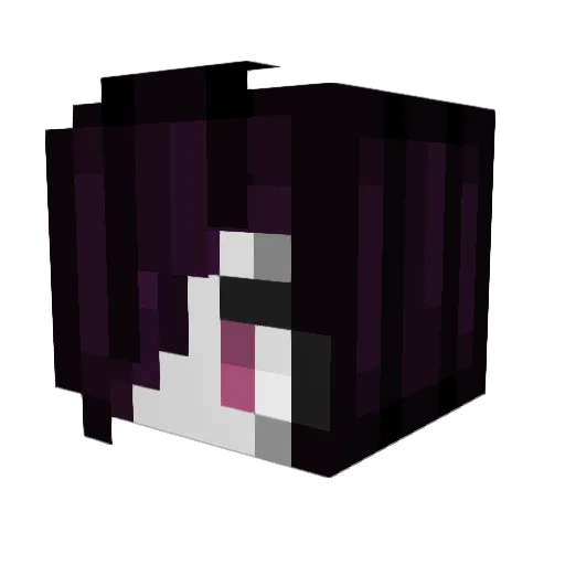 KASOONIE Minecraft avatar head, 3D render