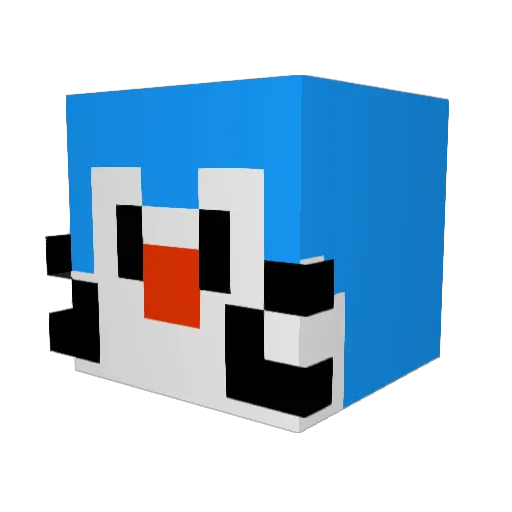 KASYABO Minecraft avatar head, 3D render